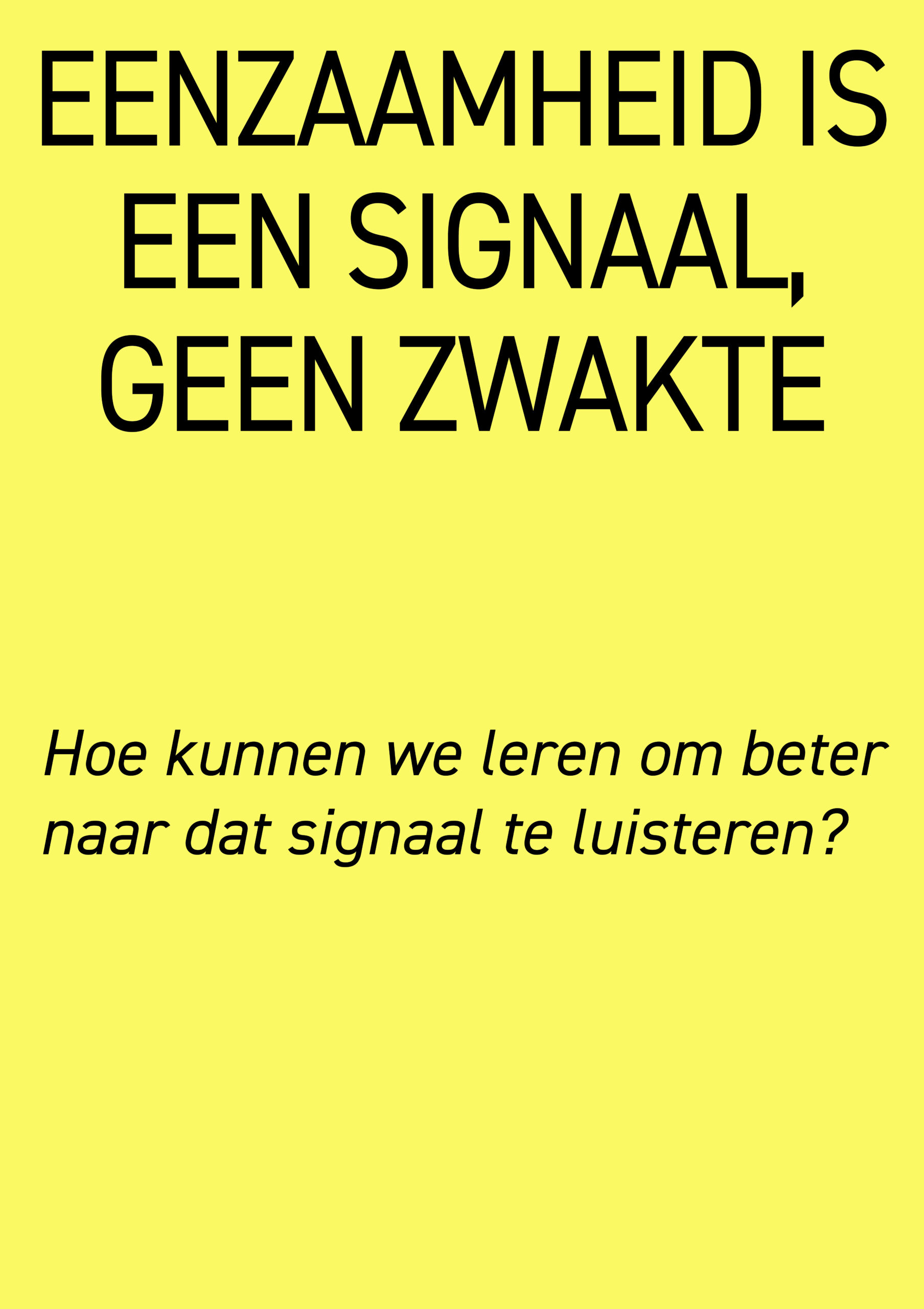 luisteren naar een signaal
